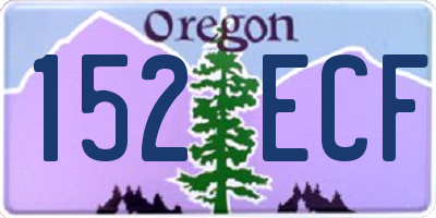OR license plate 152ECF