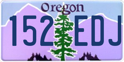 OR license plate 152EDJ