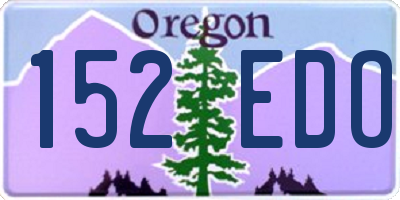 OR license plate 152EDO
