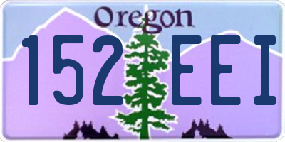 OR license plate 152EEI