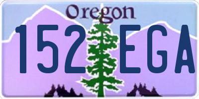 OR license plate 152EGA