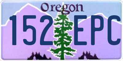 OR license plate 152EPC