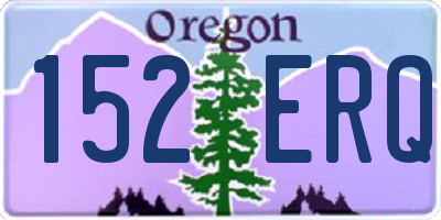 OR license plate 152ERQ