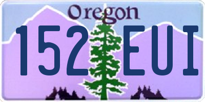 OR license plate 152EUI