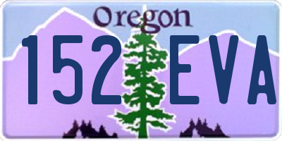 OR license plate 152EVA