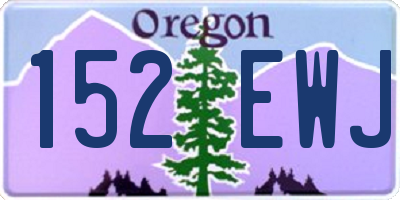 OR license plate 152EWJ