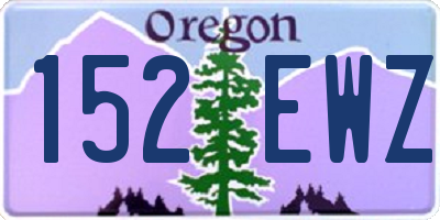 OR license plate 152EWZ