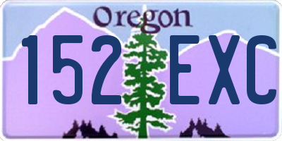 OR license plate 152EXC
