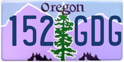 OR license plate 152GDG