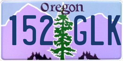 OR license plate 152GLK