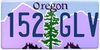OR license plate 152GLV