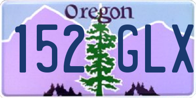 OR license plate 152GLX