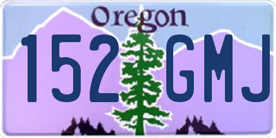 OR license plate 152GMJ