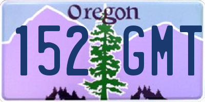 OR license plate 152GMT