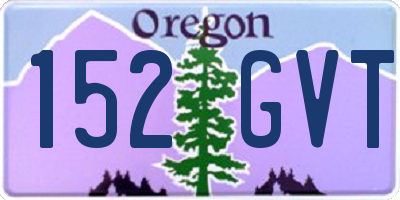 OR license plate 152GVT