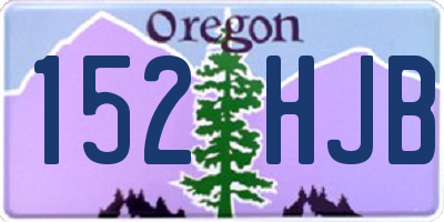 OR license plate 152HJB