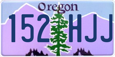 OR license plate 152HJJ