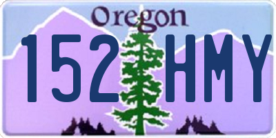 OR license plate 152HMY