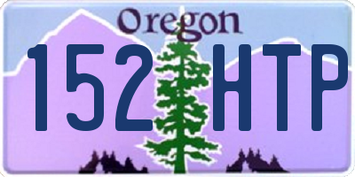 OR license plate 152HTP