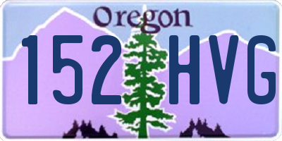 OR license plate 152HVG