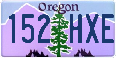 OR license plate 152HXE