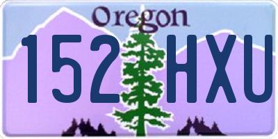 OR license plate 152HXU