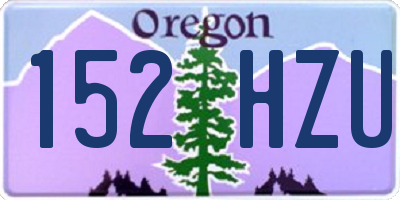 OR license plate 152HZU