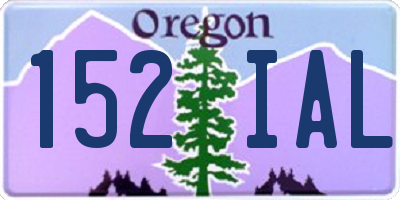 OR license plate 152IAL