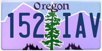 OR license plate 152IAV