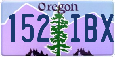 OR license plate 152IBX