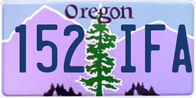 OR license plate 152IFA