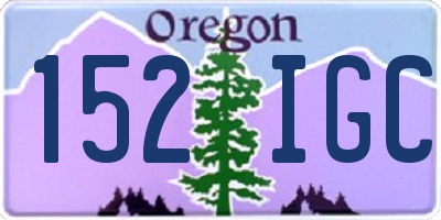OR license plate 152IGC