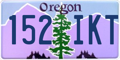 OR license plate 152IKT