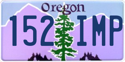 OR license plate 152IMP