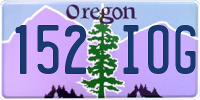 OR license plate 152IOG