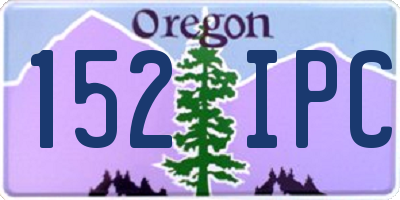 OR license plate 152IPC