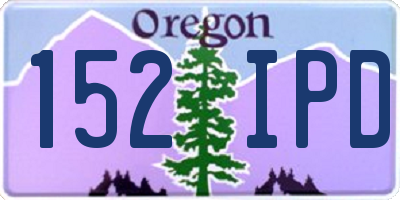 OR license plate 152IPD