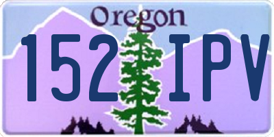 OR license plate 152IPV