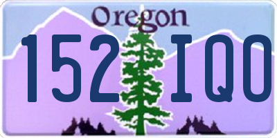 OR license plate 152IQO