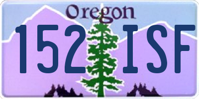 OR license plate 152ISF