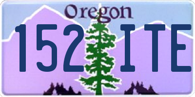 OR license plate 152ITE