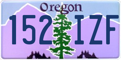 OR license plate 152IZF