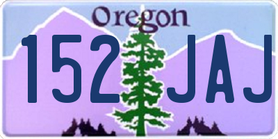 OR license plate 152JAJ