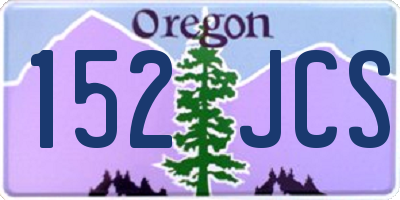 OR license plate 152JCS