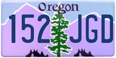 OR license plate 152JGD