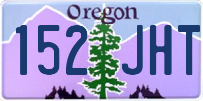 OR license plate 152JHT