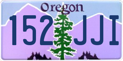 OR license plate 152JJI