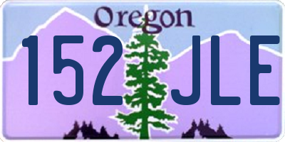 OR license plate 152JLE