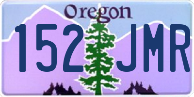 OR license plate 152JMR