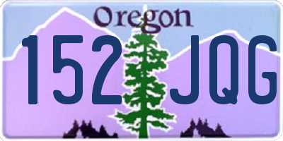 OR license plate 152JQG